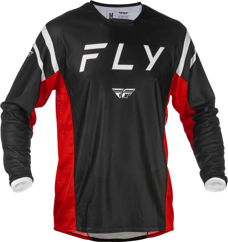 Kinetic Mesh Center Jersey Black/White/Red Md - FLY RACING