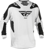 Kinetic Mesh Sym Jersey White/Black Md - FLY RACING