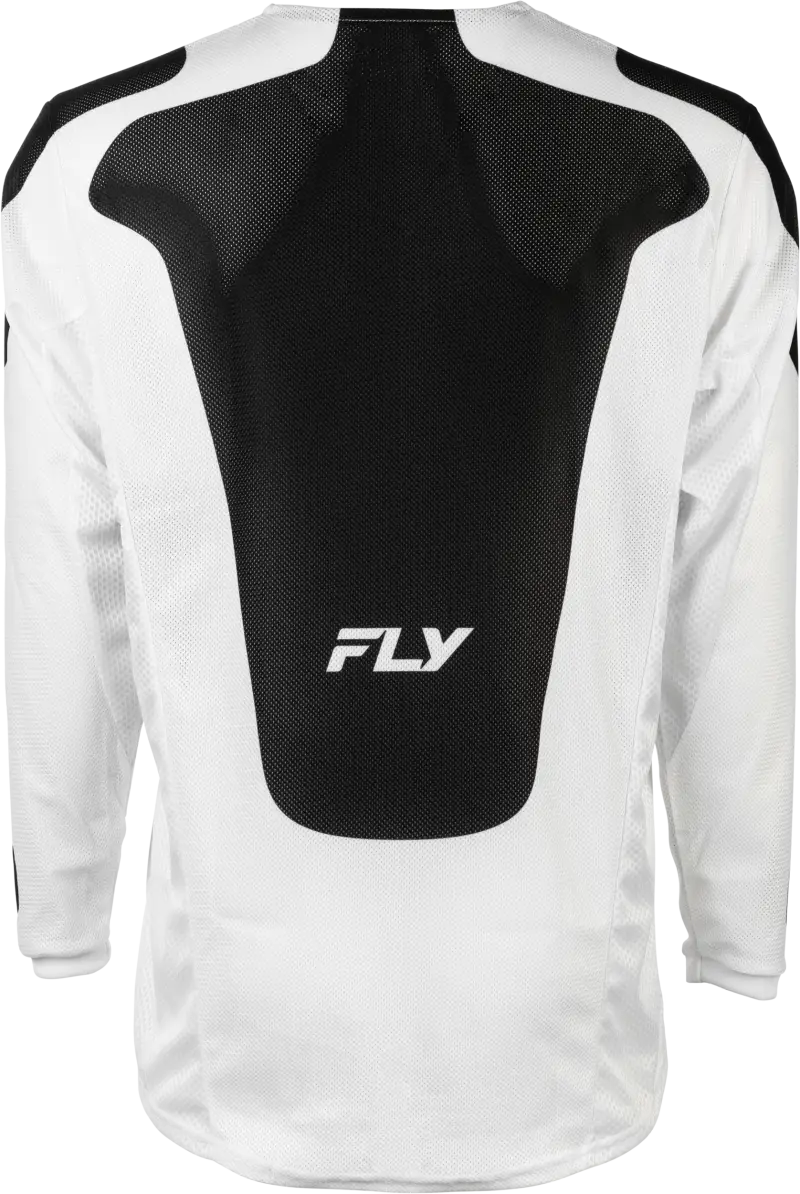 Kinetic Mesh Sym Jersey White/Black Md - FLY RACING