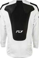 Kinetic Mesh Sym Jersey White/Black Md - FLY RACING