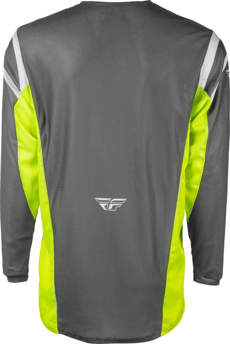Kinetic Mesh Center Jersey Grey/White/Hi Vis Xl - FLY RACING