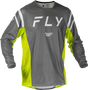 Kinetic Mesh Center Jersey Grey/White/Hi Vis Md - FLY RACING