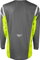 Kinetic Mesh Center Jersey Grey/White/Hi Vis Sm - FLY RACING
