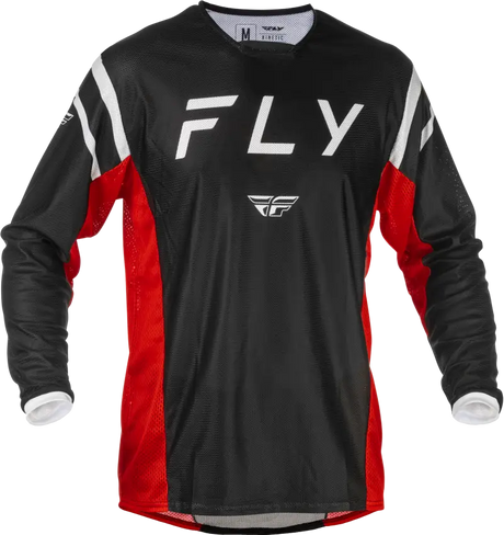 Kinetic Mesh Center Jersey Black/White/Red Xl - FLY RACING