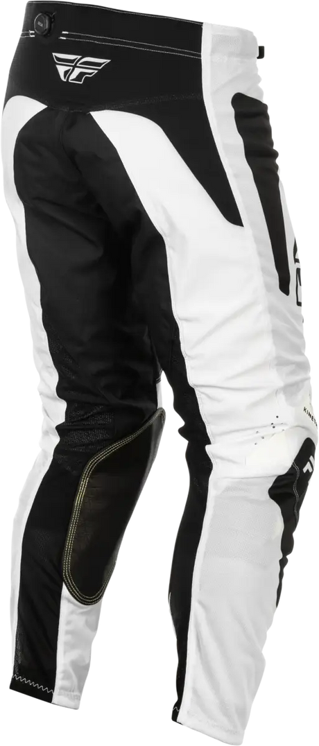 Kinetic Mesh Sym Pants White/Black Sz 40 - FLY RACING