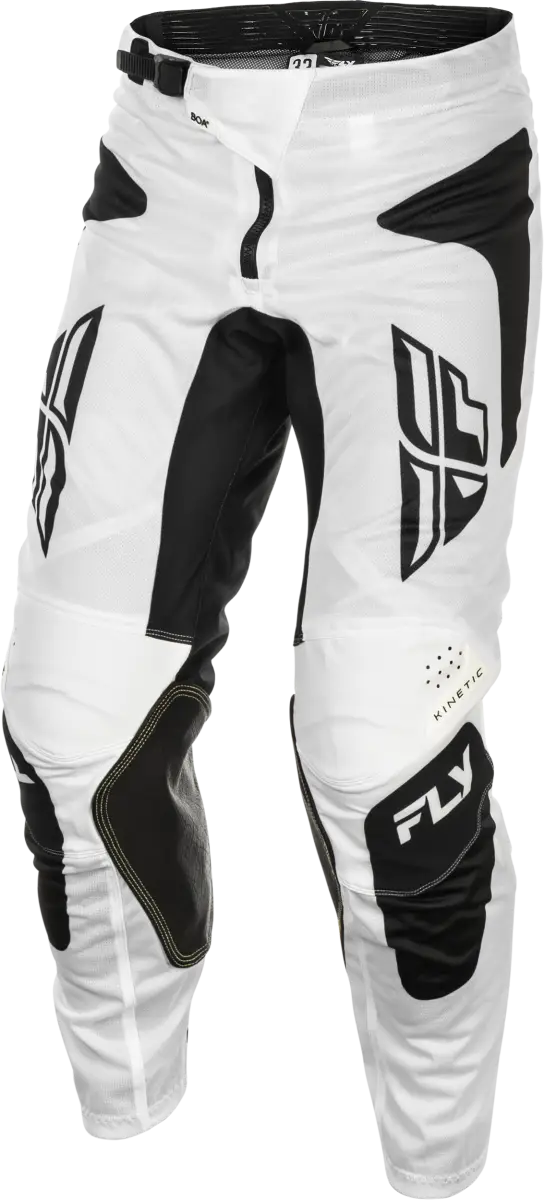 Kinetic Mesh Sym Pants White/Black Sz 40 - FLY RACING