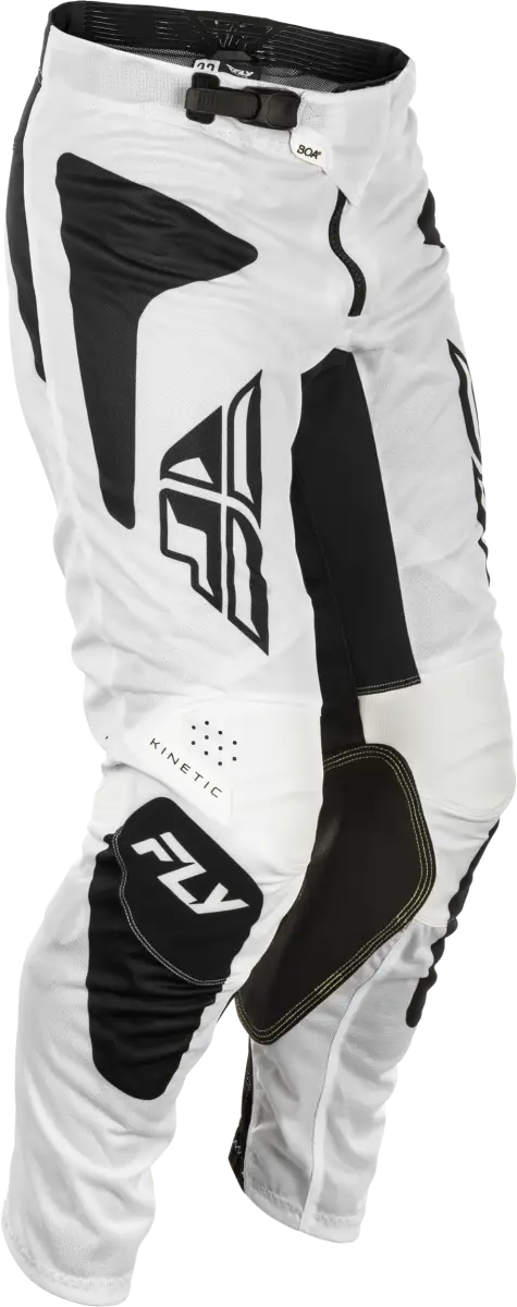 Kinetic Mesh Sym Pants White/Black Sz 40 - FLY RACING