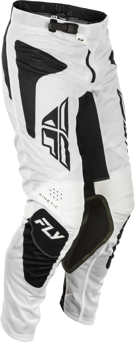 Kinetic Mesh Sym Pants White/Black Sz 36 - FLY RACING