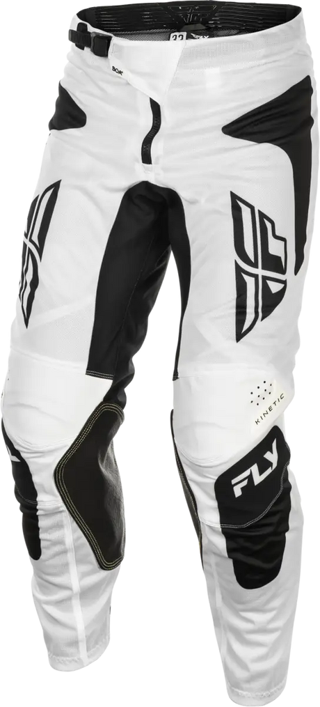 Kinetic Mesh Sym Pants White/Black Sz 36 - FLY RACING