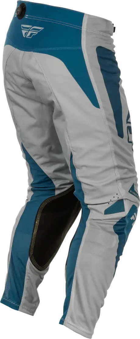 Kinetic Mesh Sym Pants Grey/Blue Sz 34 - FLY RACING