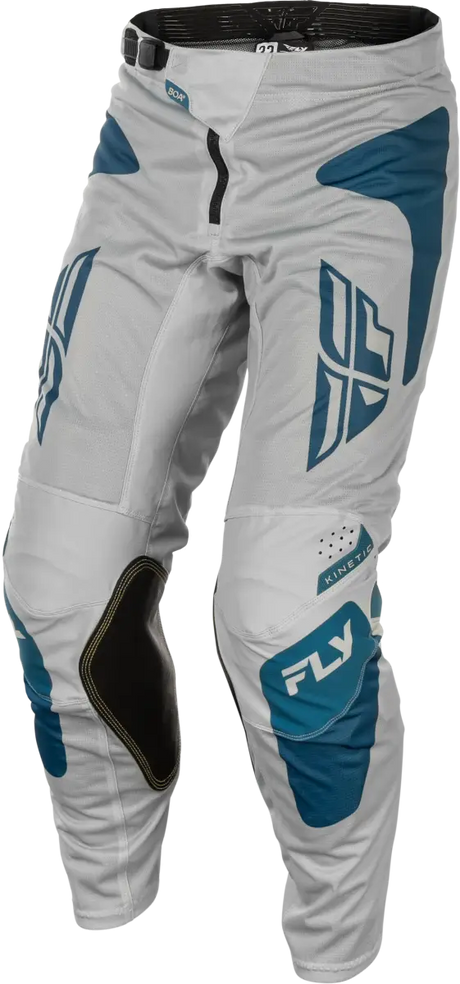 Kinetic Mesh Sym Pants Grey/Blue Sz 36 - FLY RACING
