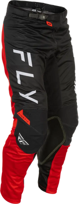 Kinetic Mesh Center Pants Black/White/Red Sz 38 - FLY RACING