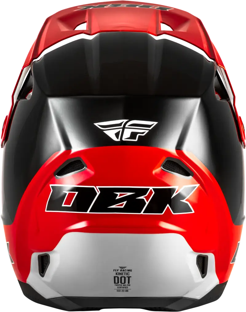 Kinetic Dbk Helmet Black/Red/Grey Xs - FLY RACING