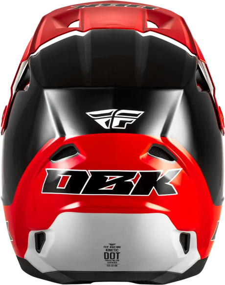 Kinetic Dbk Helmet Black/Red/Grey Xs - FLY RACING