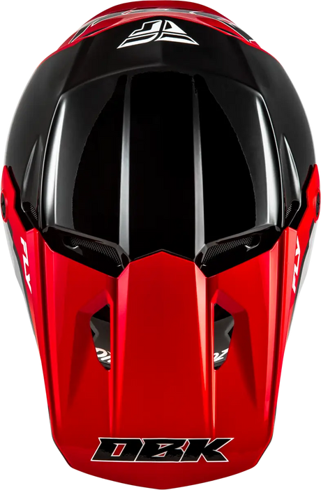 Kinetic Dbk Helmet Black/Red/Grey Xs - FLY RACING