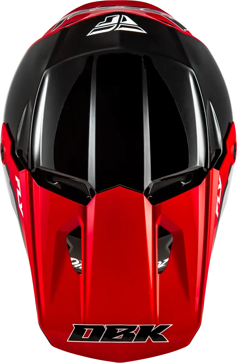Kinetic Dbk Helmet Black/Red/Grey Xs - FLY RACING