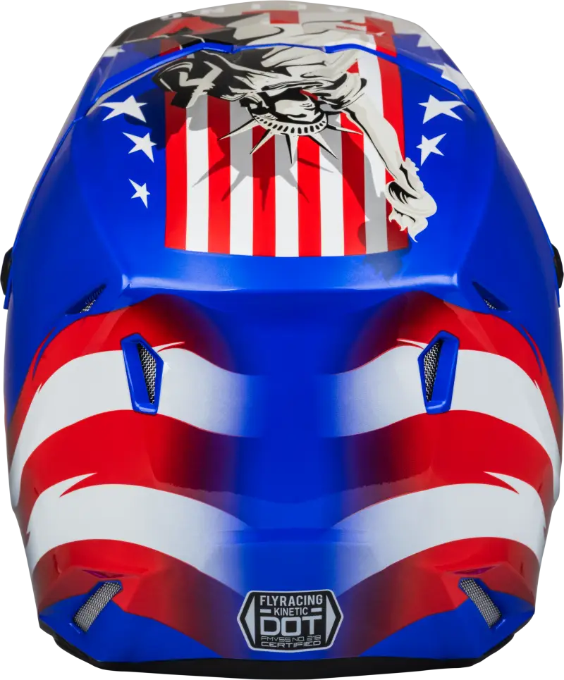 Kinetic Patriot Helmet Red/White/Blue Sm - RV and Auto Parts