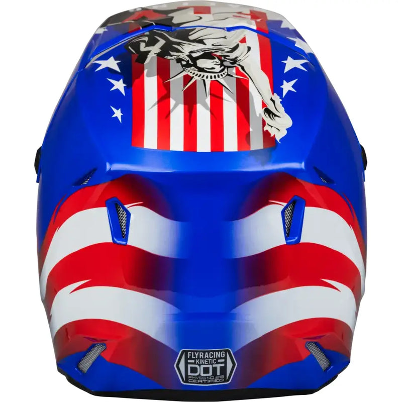 Kinetic Patriot Helmet Red/White/Blue Xl - RV and Auto Parts