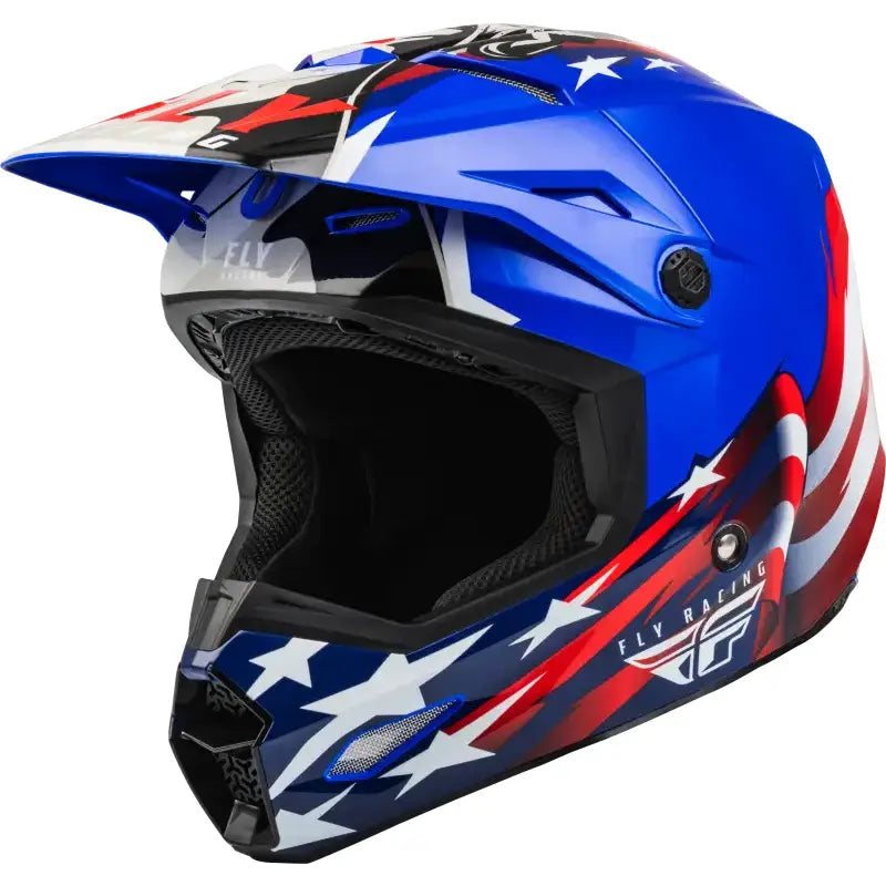 FLY RACING Kinetic Patriot Helmet Red/White/Blue Xs
