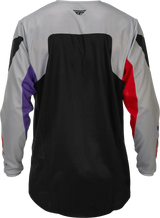 Kinetic Jersey Grey/Red/Purple/Black Lg - FLY RACING