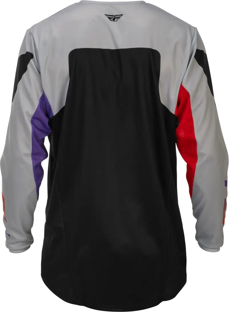 Kinetic Jersey Grey/Red/Purple/Black Lg - FLY RACING