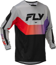 Kinetic Jersey Grey/Red/Purple/Black Lg - FLY RACING