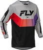 Kinetic Jersey Grey/Red/Purple/Black Lg - FLY RACING
