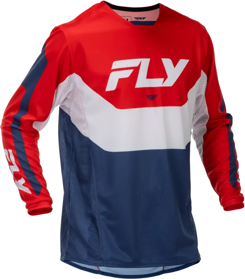Kinetic Jersey Red/White/Blue Lg - FLY RACING