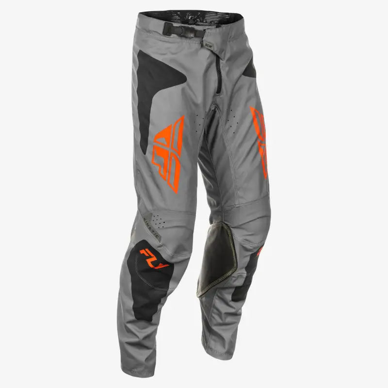 Kinetic Sym Pants Ca/Ny Grey/Orange/Black Sz 34 - FLY RACING
