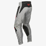 Kinetic Sym Pants Ca/Ny Light Grey/Red/Black Sz 40 - FLY RACING