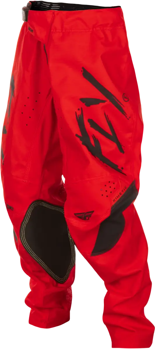 Kinetic Stoke Pant Ca/Ny Red/Black Sz 18 - FLY RACING