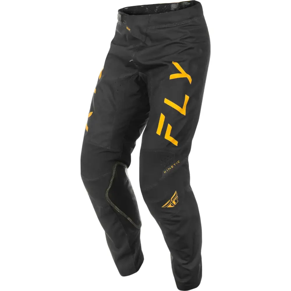 Kinetic Center Pants Ca/Ny Black/Gold Sz 32 - FLY RACING