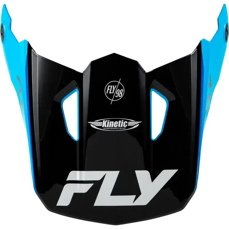 Kinetic Rally Helmet Visor Blue/Black/White Xl/2x - FLY RACING