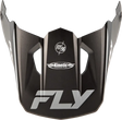 Kinetic Rally Helmet Visor Matte Grey/Black/White Xs/Sm - FLY RACING
