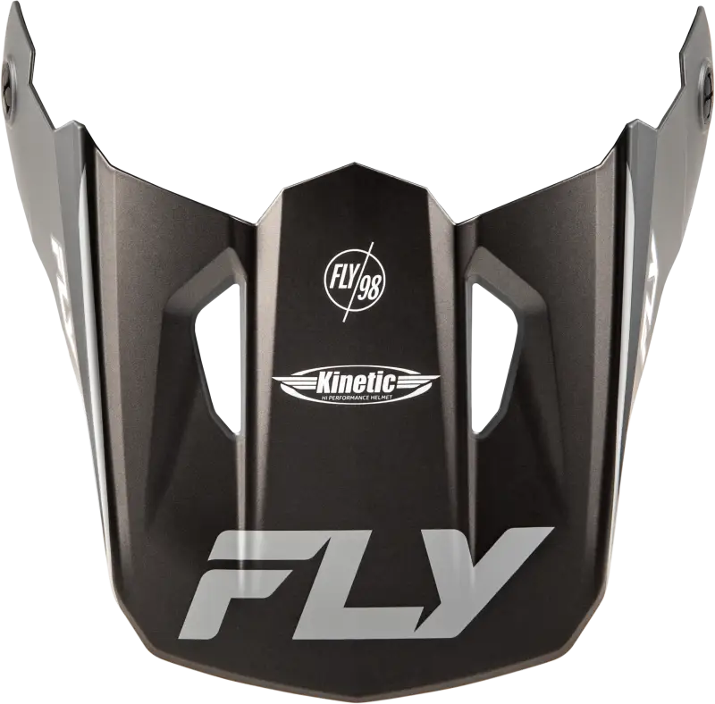 Kinetic Rally Helmet Visor Matte Grey/Black/White Xs/Sm - FLY RACING