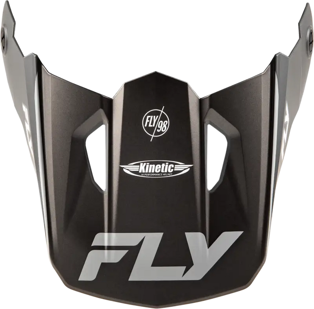 Kinetic Rally Helmet Visor Matte Grey/Black/White Xs/Sm - FLY RACING