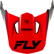 Kinetic Rally Helmet Visor Red/Black/White Md/Lg - FLY RACING