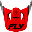 Kinetic Rally Helmet Visor Red/Black/White Xl/2x - FLY RACING