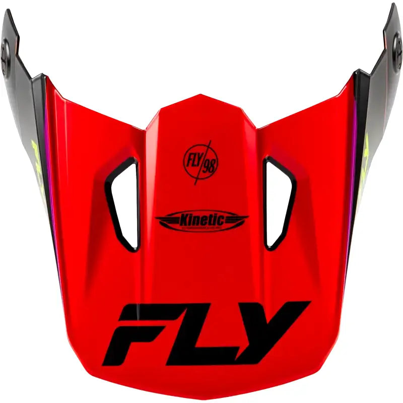 Kinetic Rally Helmet Visor Red/Black/White Xl/2x - FLY RACING