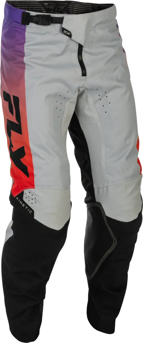Kinetic Pants Grey/Red/Purple/Black Sz 34 - FLY RACING