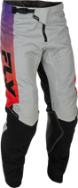 Kinetic Pants Grey/Red/Purple/Black Sz 34 - FLY RACING