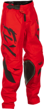 Kinetic Stoke Pant Ca/Ny Red/Black Sz 24 - FLY RACING