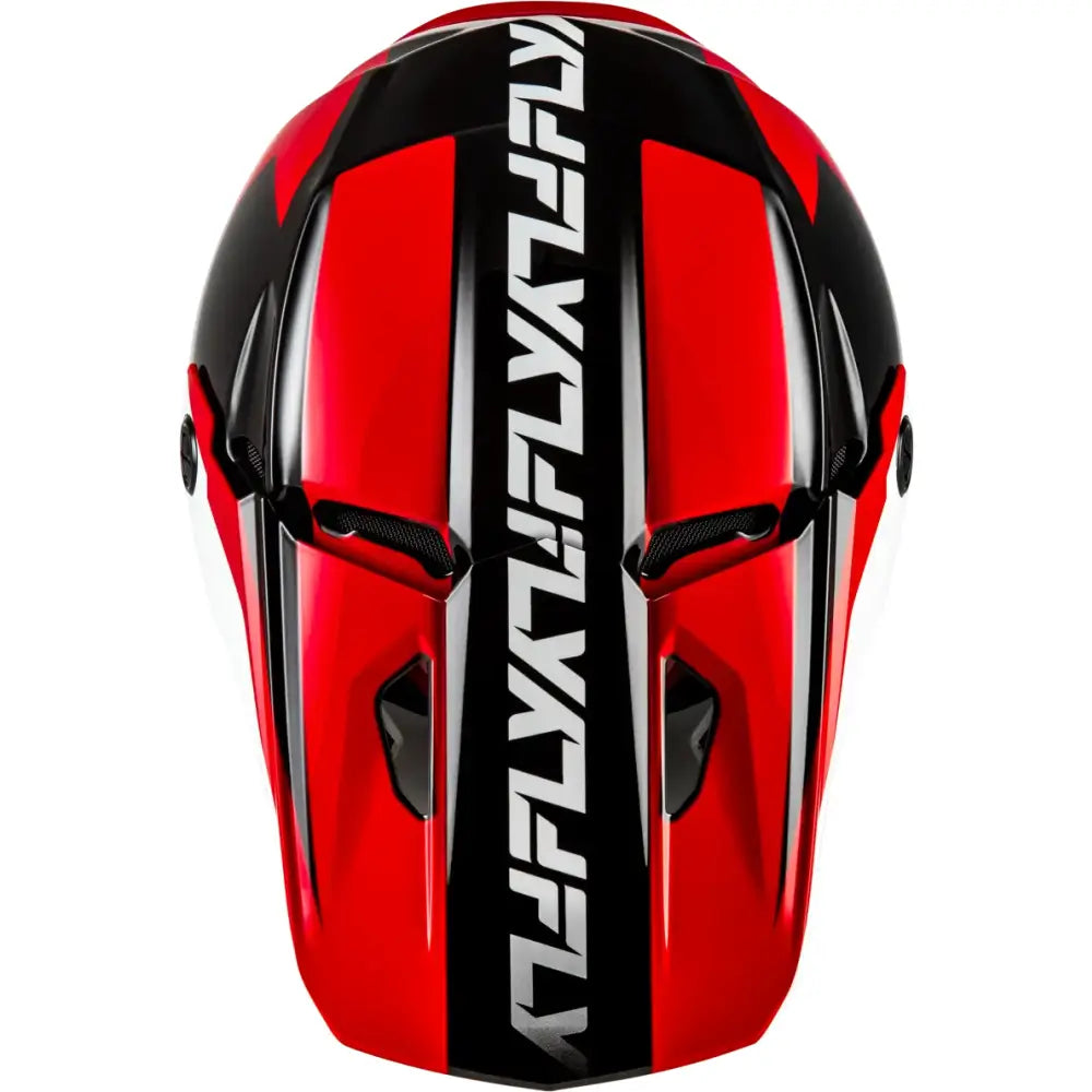 Kinetic Crest Helmet Red/Black/White Lg - FLY RACING