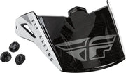 FLY RACING Kinetic Straight Edge Visor Black/White for Powersports