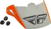 FLY RACING Kinetic Straight Edge Visor Matte Orange/Grey for Powersports