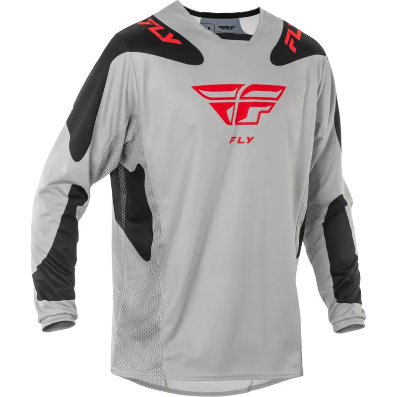 Kinetic Sym Jersey Light Grey/Red/Black Xl