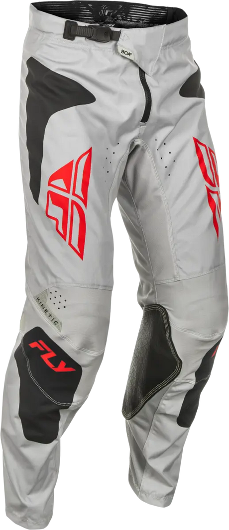 Kinetic Sym Pants Light Grey/Red/Black Sz 40