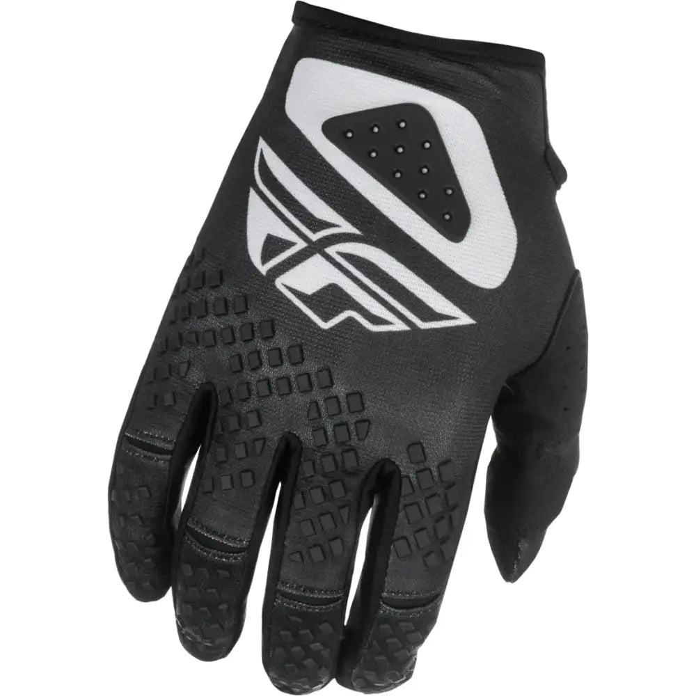 Kinetic Sym Gloves Black/White 3x - FLY RACING