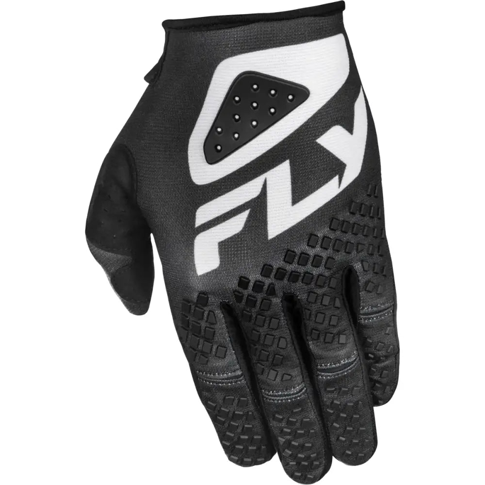 Kinetic Sym Gloves Black/White 3x - FLY RACING