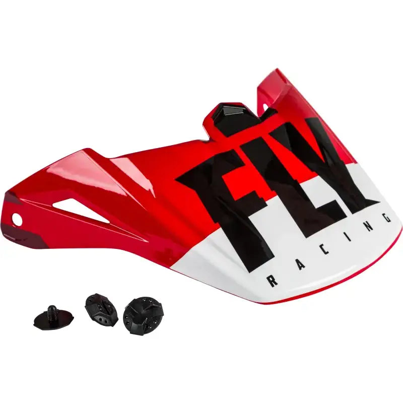 FLY RACING Kinetic Thrive Helmet Visor Red/White/Black for Powersports